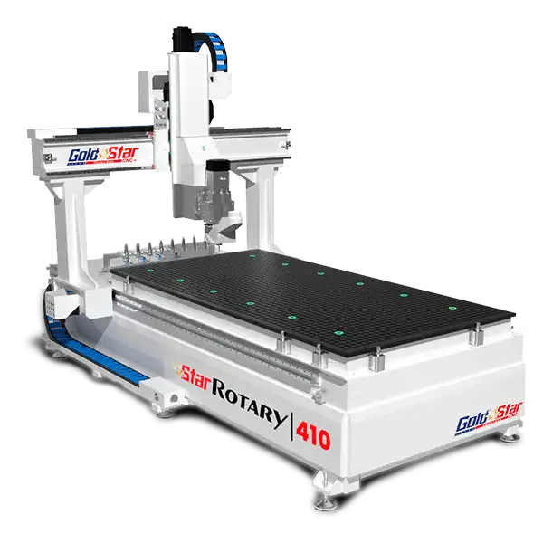 Star Rotary 410/510 CNC Router Machine Enhance Accuracy and Efficiency with GoldstarCNC's