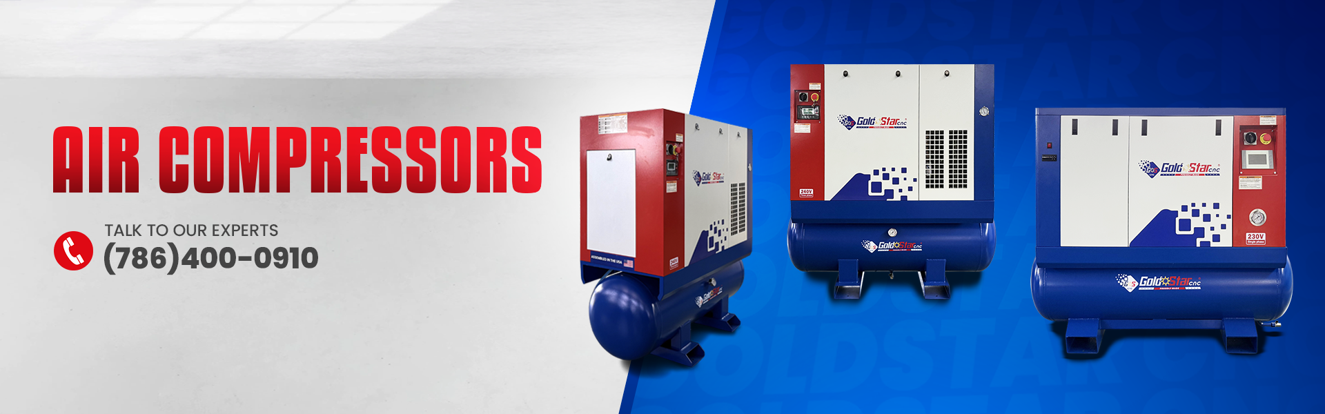 AIR COMPRESSORS GOLDSTARCNC